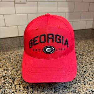 Georgia Bulldogs Top of the World Baseball Cap Snapback Red Black NCAA